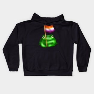 WLW LGBTQ Frog Kids Hoodie